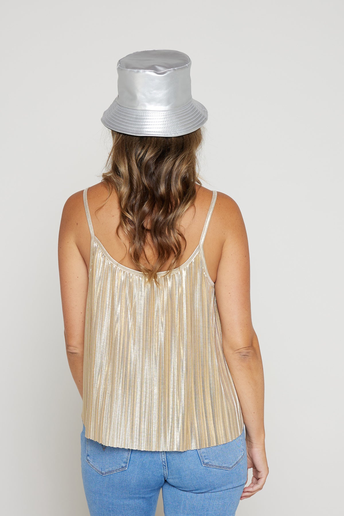 Nova Coton Polyester Metallic Bucket Hat Doba
